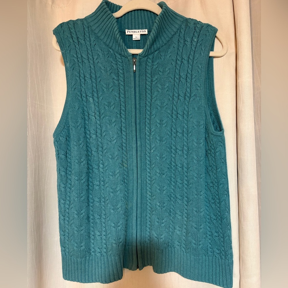 Pendleton Teal Knit Sweater Vest

#sweatervest #winter #fall